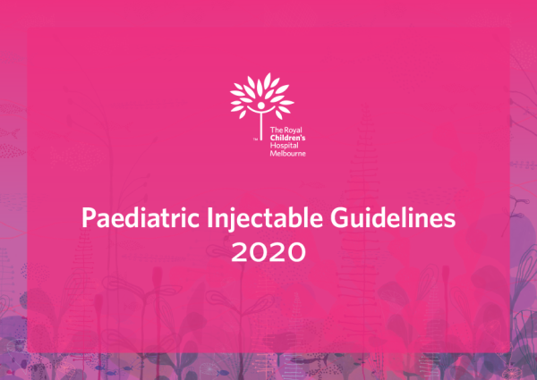 Paediatric Injectable Guidelines 2020 edition